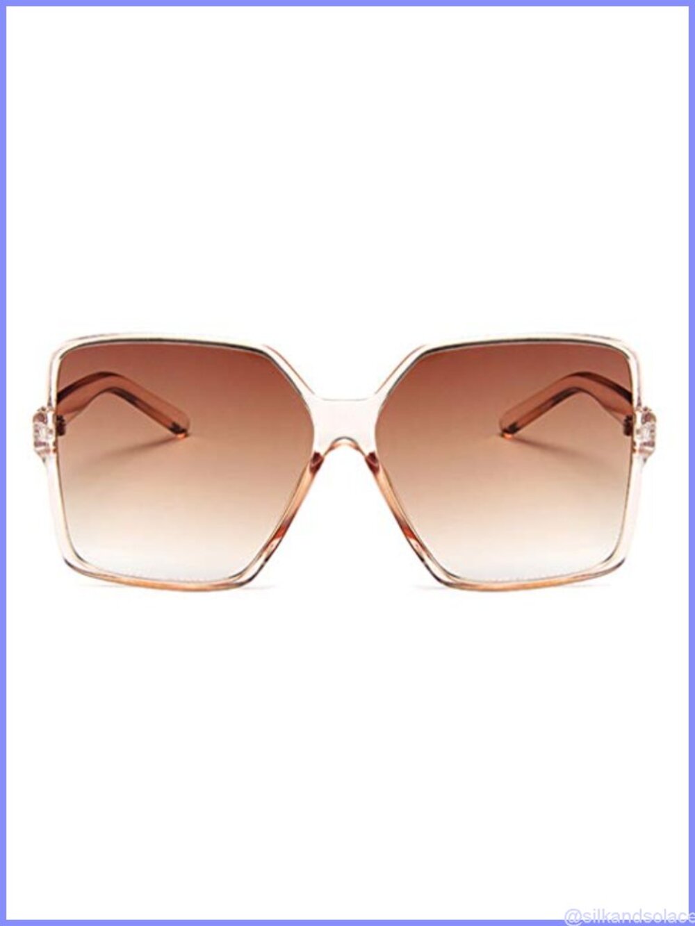 Oversized Square Sunglasses UV400 Polarized Full Frame Wide Trendy Shades